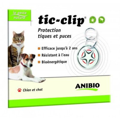 Médaille Anti tiques et Anti puces Tic-Clip Anibio