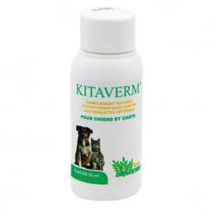 Vermifuge Naturel Kitaverm : Pour Chien et Chat