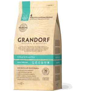 Grandorf Poisson Blanc et Riz Brun Pour Chat Adulte