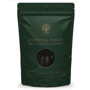 package Finest Essential Foods canard, herbes et pommes saucisses