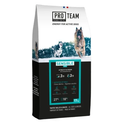 croquettes gamme sensible Pro Team