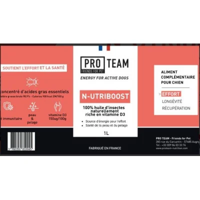 complément alimentaire huile d'insectes Pro Team Nutrition