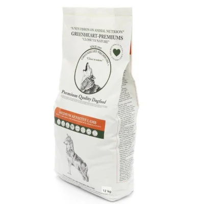 packaging des croquettes sensitive à l'agneau