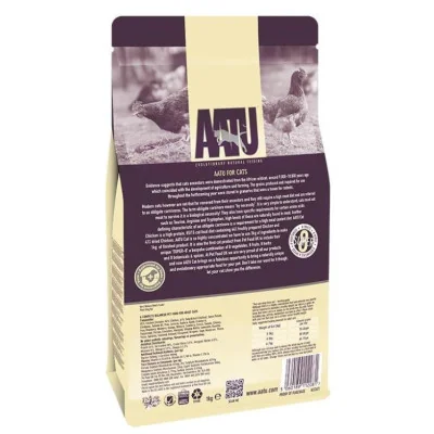 packaging des croquettes aatu pour chats au poulet