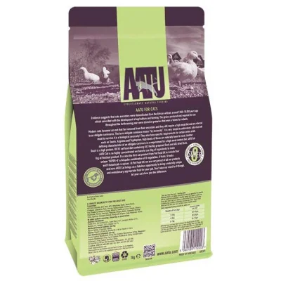 packaging du sac de croquettes au canard