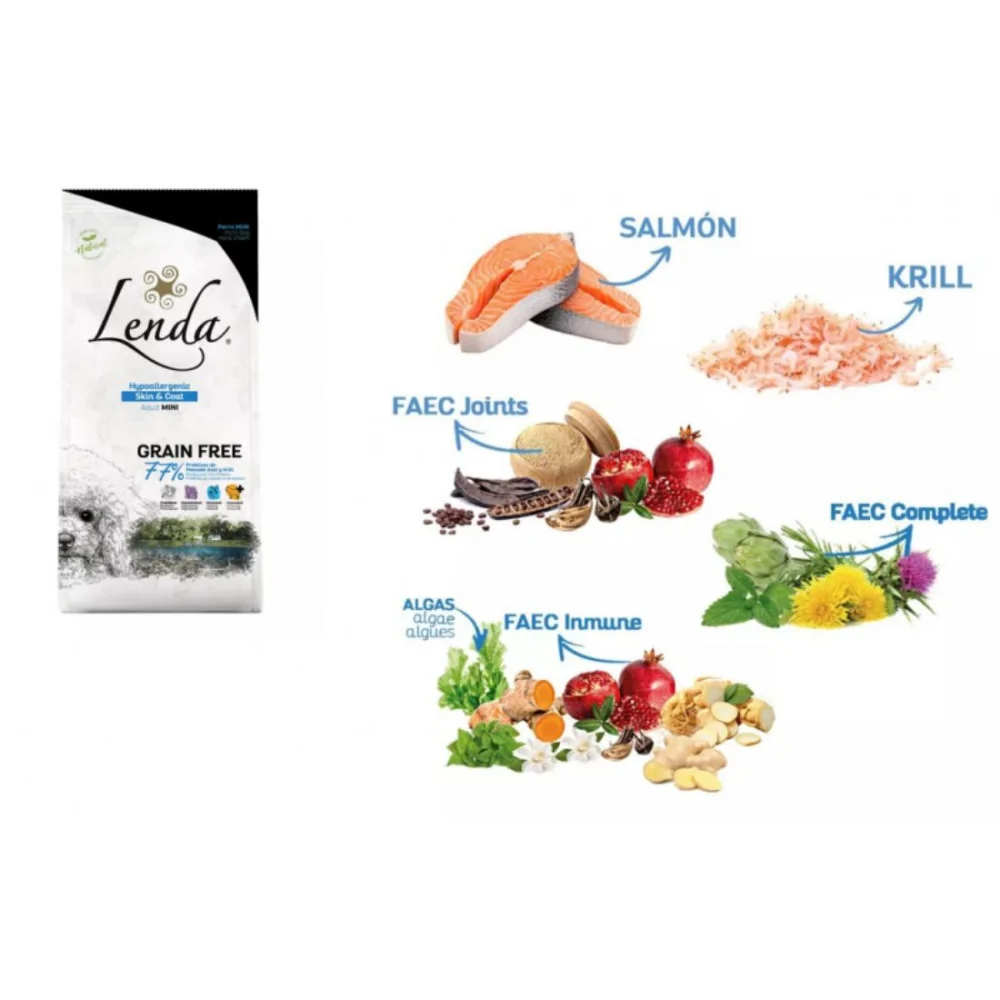 composition lenda mini grainfree hypoallergenic skin and goat