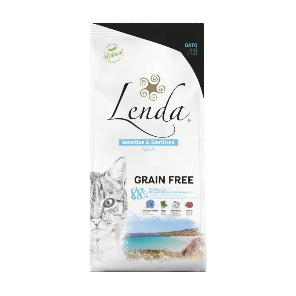 lenda adult cat sensitive & sterilized grain free