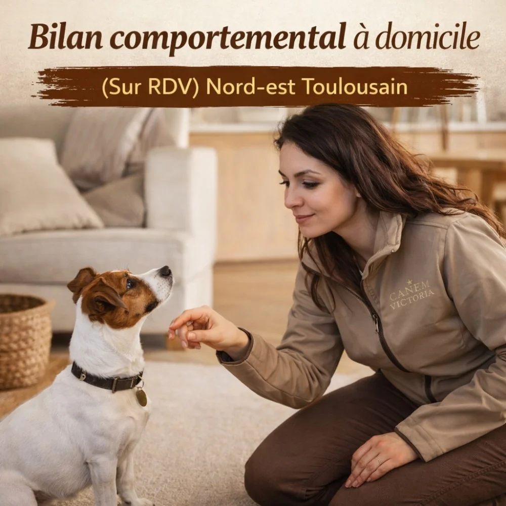 Bilan comportemental chien à domicile Toulouse – éducateur canin