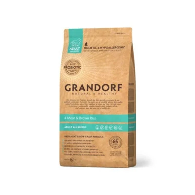 Grandorf 4 Viandes et Riz Complet Adulte