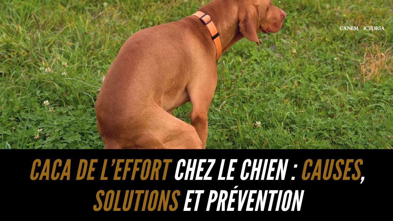 caca de l'effort chien
