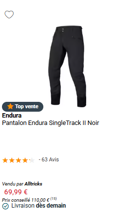pantalons vtt