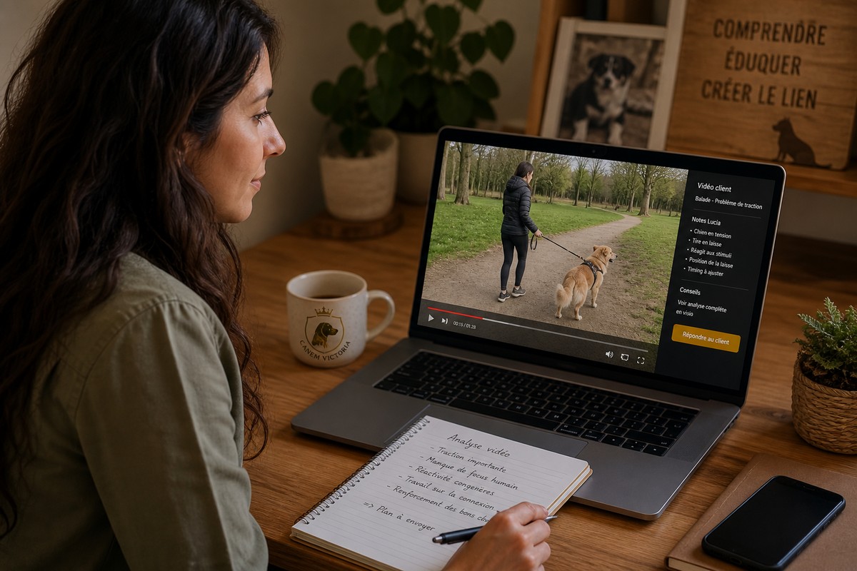 coaching personnalis&eacute; education canine a distance