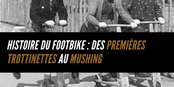 Histoire du footbike : des premières trottinettes au mushing canin