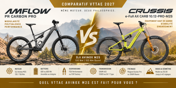 Amflow PR Carbon Pro vs CRUSSIS Avinox M2S 2027 | Comparatif